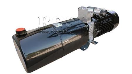 MINI HYDRAULICKÝ AGREGÁT 380V AC (2.2 kW) 120 bar - 8.0 cc - 11.2 lit/min - nádrž 12 lit