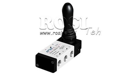 PNEUMATILINE MANUAALNE KLAPP 5/3 1/4 PRT-0853-CRR MANUAALNE TAGASI