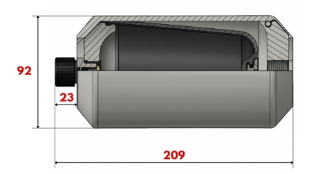HÜDRAULILINE AKUMULAATOR 0,75 LIT - M18x1,5