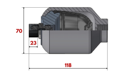 HYDRAULISK AKKUMULATOR 0,15 LIT - M18x1,5