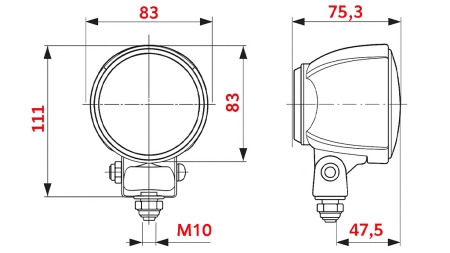 TRAKTORI TÖÖVALGUS ÜMMARGUNE H3 HELLA HALOGEN