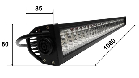 LED TÖÖVALGUS - VALGUS 80 LED 240W 12V-24V KOMBO 106CM MEGA