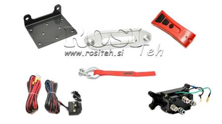 12 V ELEKTRILINE WINCH DWH 3500 HD - 1588 kg - SÜNTEETILINE KÖIS