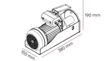 230 V ELEKTRILINE WINCH DWI 300/600 kg
