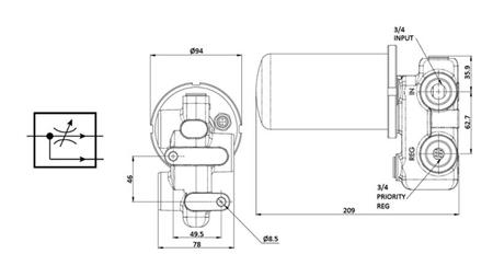 HÜDRAULINE KLAPP 3/4'' 120Llit 420 BAR - VOOGU REGULEERIMISEKS 0.5-60lit/min