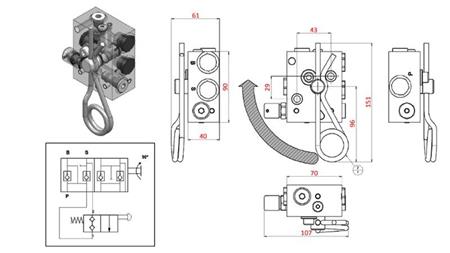 HYDRAULISK BROMSVENTIL - FÖR SLÄP TS 04.726.A