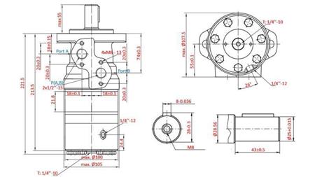 HYDROMOTOR B/MR 125 - MED BROMS