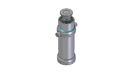 4049S - TELESCOPIC CYLINDER STANDARD/BALL 4 STAGES STROKE 2510 DIAMETER 190