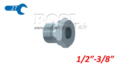 HYDRAULIKADAPTER MÄNNLICH-WEIBLICH 1/2-3/8