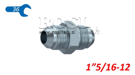 HÜDRAULILINE KAHEPOOLNE KLAPP JIC74° 1”5/16-12 1”5/16-12
