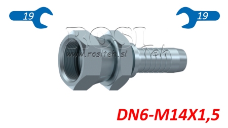 HYDRAULISCHER ANSCHLUSS JIS Japanese 60°KOMATSU WEIBLICH DN6-M14x1,5