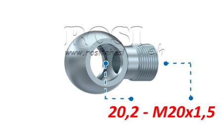 HIDRAVLIČNI PRIKLJUČEK OČESNI M20x1,5-20,2