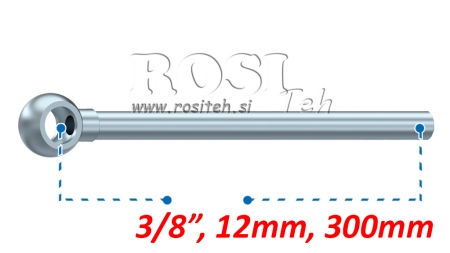 KOVOVÁ HADICE BANJO 3/8 300mm