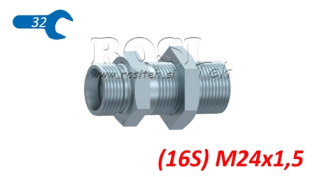 HYDRAULICKÁ PRŮCHODKOVÁ DVOJITÁ SPOJKA (16S) M24X1,5