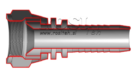 HÜDRAULILINE ÜHENDUS DKJ JIC74° NAINE DN25-1 5/8-12