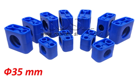 UCHWYT DO WĘŻA HYDRAULICZNEGO EKO OPAKOWANIE (BEZ ŚRUB) 10 ZESTAWÓW - Φ 35MM