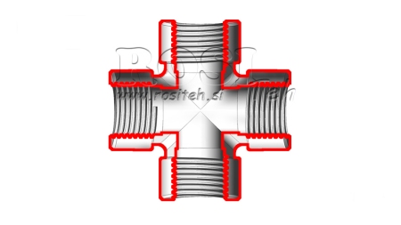 HIDRAVLIČNI KRIŽNI PRIKLJUČEK ŽENSKI BSP 1/2