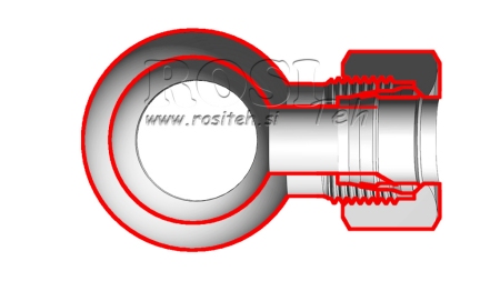 METALLIVOOLIK BANJO 3/8 KINNITUSEGA