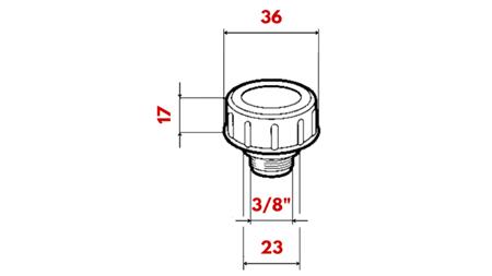 FILLING PLUG 3/8 WITH VENT