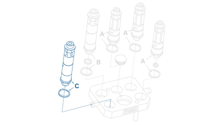 MEESPISTIK MULTI-FASTER 9/16 3PLK 3PLV C LIIKUV OSA