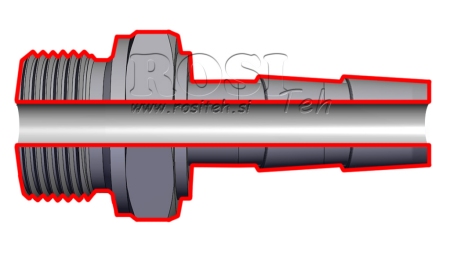 HÜDRAULILINE MEESKONNEKTOR 1 1/4 KUMMI VOOLIKU DIAMEETER 30