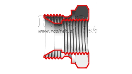 HÜDRAULILINE ADAPTER MEES-NAINE 1 1/2-1