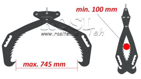 KÉZI ERDÉSZETI FOGÓ GRIPPER HD70 (700 mm) – FESTETT