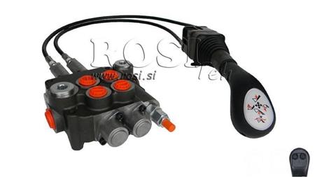JOYSTICK 2x NAPPIA KANAVALLA 1.5 m JA HYDRAULINEN VENTTIILI 2xP80 l.