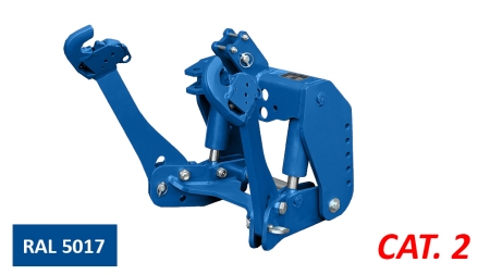 TRAKTORI UNIVERSAALNE ESIRIPPSÜSTEEM CAT. 2 1500KG - SININE (RAL 5017)