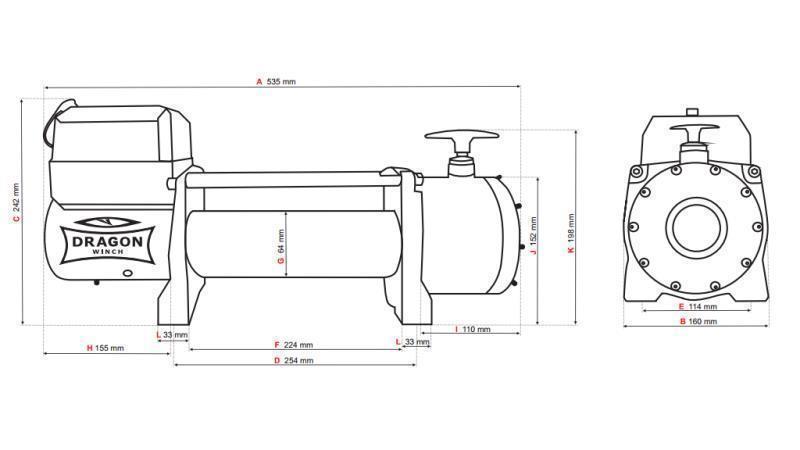 12 V ELEKTRILINE KÖIS DWT 14000 HD - 6350 kg