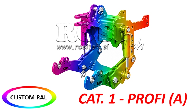 TRAKTORI UNIVERSAALNE ESIRIPPSÜSTEEM CAT. 1 - PROFI AUTOMATIC 800 KG (RAL TEIE VALIKUL)