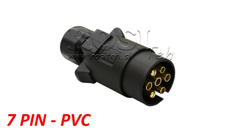 ZÁSTRČKA 7 PIN PVC
