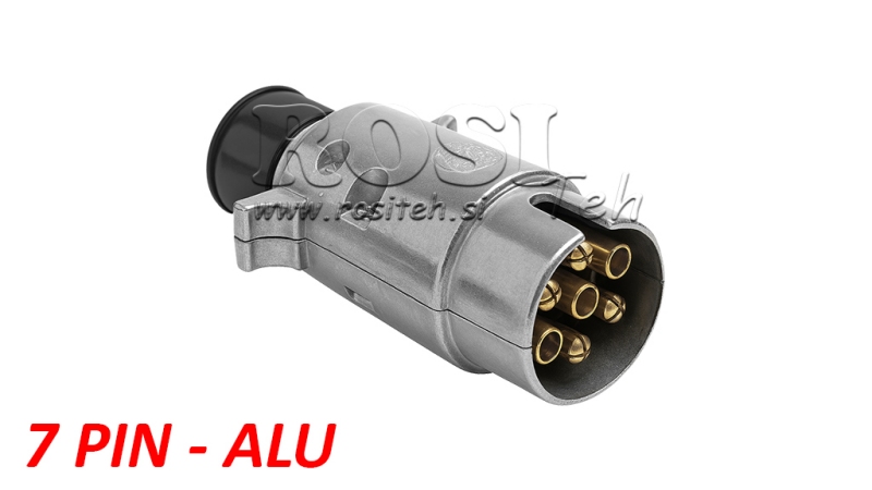 ZÁSTRČKA 7 PIN - HLINÍK