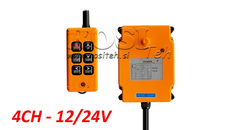 RADIO CONTROL 4CH - 12/24V