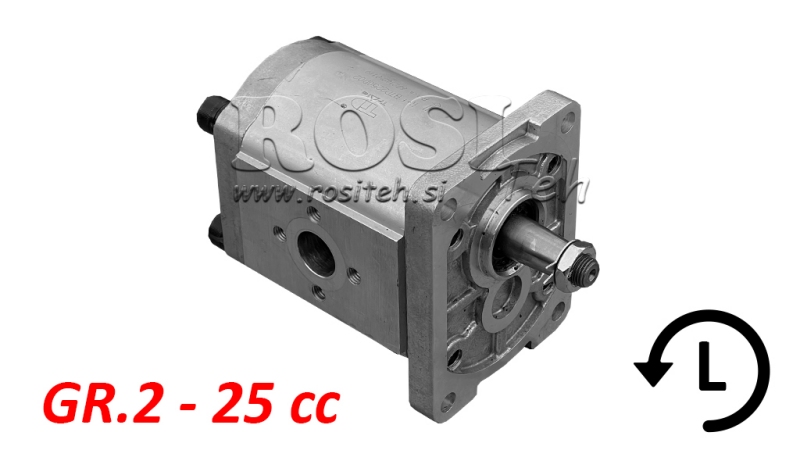 BOMBA HIDRÁULICA GR.2 25 CC IZQUIERDA - FLANGES