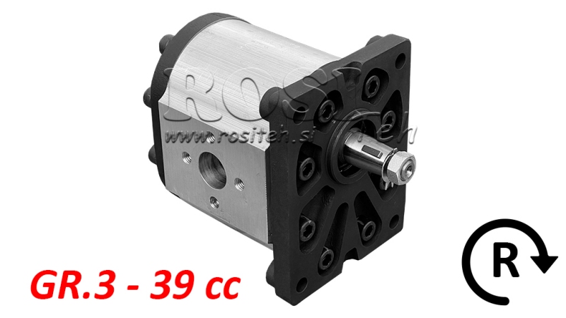 HYDRAULISK PUMPE GR.3 39 CC HØJRE - FLANGE