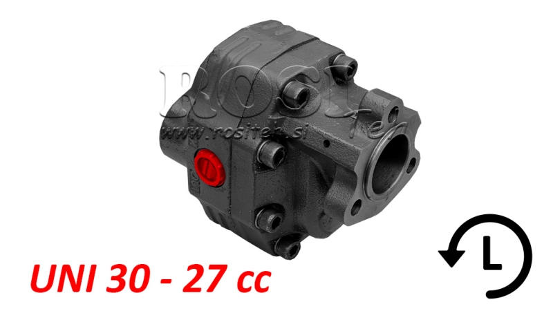 HYDRAULISK GJERD JERN PUMPE UNI30-27CC-230 BAR VENSTRE