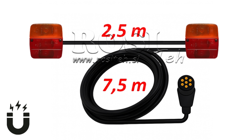 SET DE LUMINI MAGNETICE CU CABLU 7.5M+2.5M
