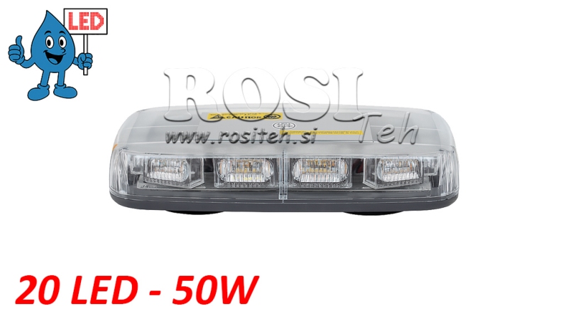 LUMIÈRE ROTATIVE MAGNÉTIQUE LED 20 LED 50W 12V-24V