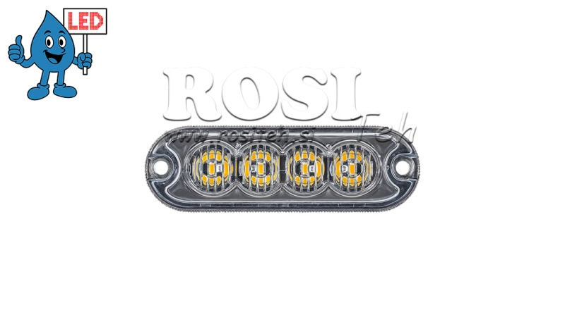 LED STROBOVALGUSTI 12/24 V