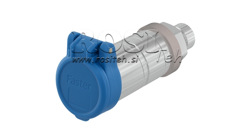 SININE KAITSEKATE PVC NAISTE KIIRKONNEKTOR PUSH PULL