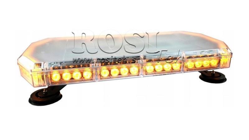 LED MAGNETICKÉ STROBOSKOPICKÉ OTOČNÉ SVETLO 56 LED 156W 12V-24V