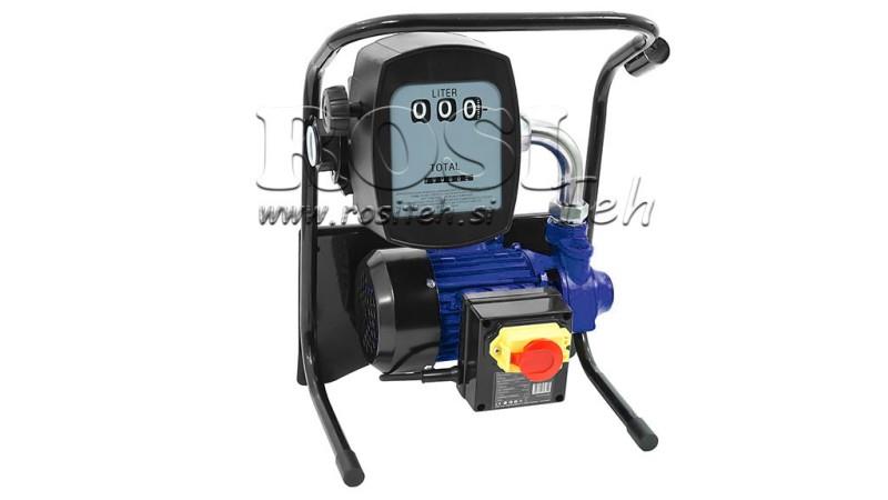 BOMBA DE COMBUSTIBLE DIÉSEL 600W 40 l/min CON MEDIDOR Y PISTOLA DE DISPENSACIÓN