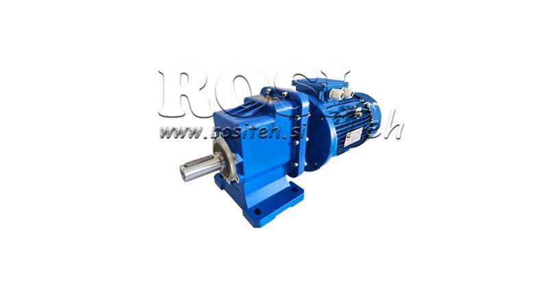 1Fase 0.75kW-ELEKTRISK MOTOR MED ERC02 REDUCER MS80 57rpm