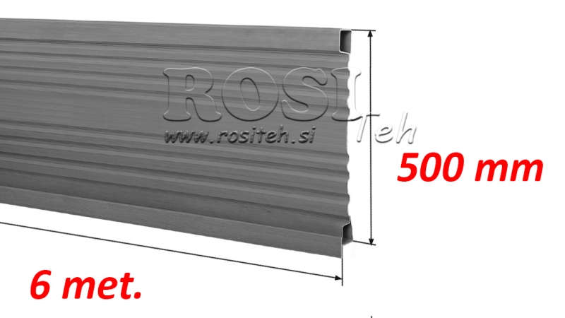LATERALE PER RIMORCHIO RIBALTABILE 6 MET. - ALTEZZA 500 mm
