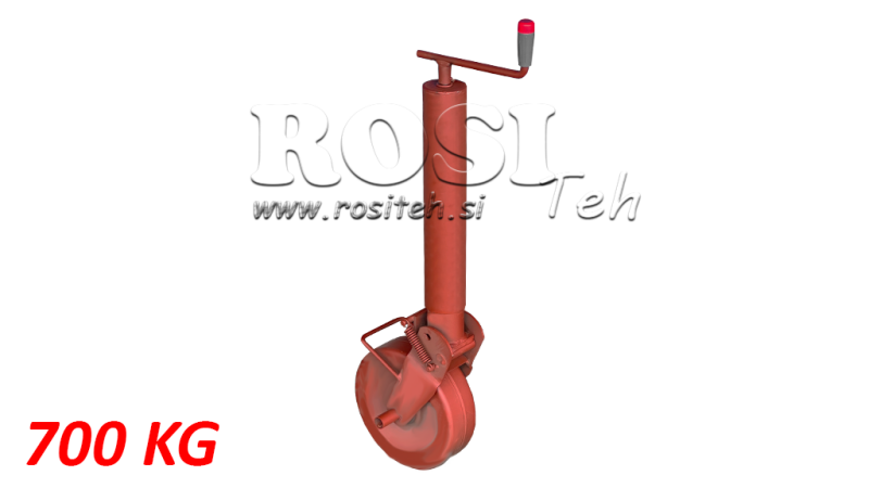  NAVOJNAPOTPORNA NOGA 240MM - 700KG S POTPORNIM KOTAČEM