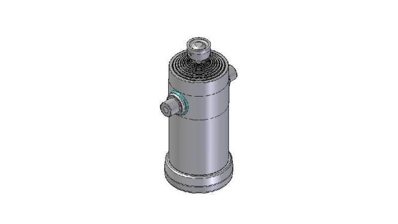 1036S - TELESCOPIC CYLINDER STANDARD/BALL 10 STAGES TRAVEL 4430 DIAMETER 270