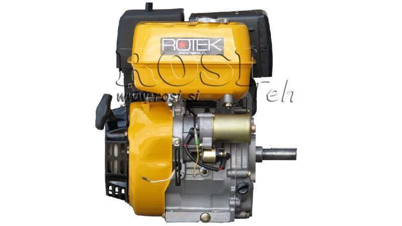 moteur à essence EG4-420cc-9.6kW-13.1HP-3,600 RPM-E-KW25x88.5-démarrage électrique