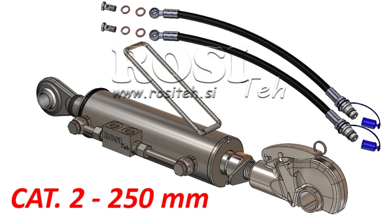 BRACCIO A 3 PUNTI FILETTATO IDRAULICO AUTOMATICO - 3 CAT. 80/40-250 (+95HP)(32,2)