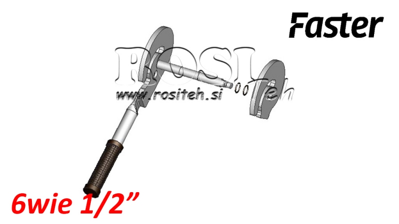 KÄEPIDE MULTI-FASTER 6TEELE 1/2 FIKSEERITUD OSA